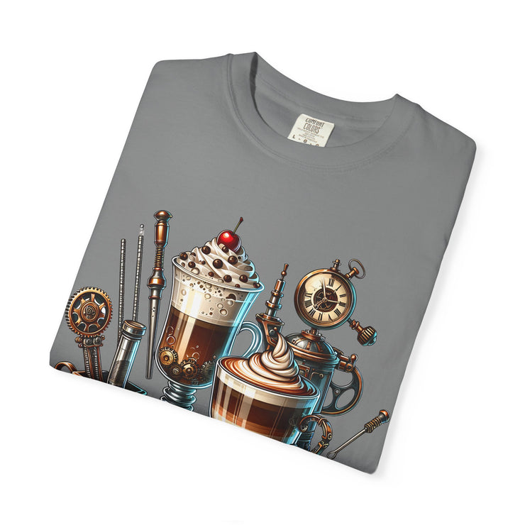 Coffee Lovers Unisex T-shirt, Cozy Café Style, Gift for Baristas, Perfect for Birthdays, Fun Beverage Art Tee