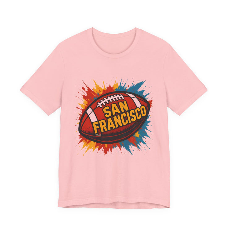 San Francisco Football Tee | Unisex Short Sleeve Shirt for Fans, Game Day Apparel, Sports Design, Casual Wear,