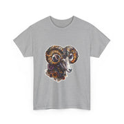 Bohemian Ram Graphic Tee, Casual Apparel, Gift for Animal Lovers, Festival Wear, Unisex T-Shirt, Nature-Inspired Clothing