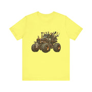 Rustic Tractor Graphic Tee, Farm Life Apparel, Unisex Jersey Tee, Country Style Shirt, Gift for Farmers, Car Design