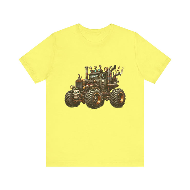 Rustic Tractor Graphic Tee, Farm Life Apparel, Unisex Jersey Tee, Country Style Shirt, Gift for Farmers, Car Design