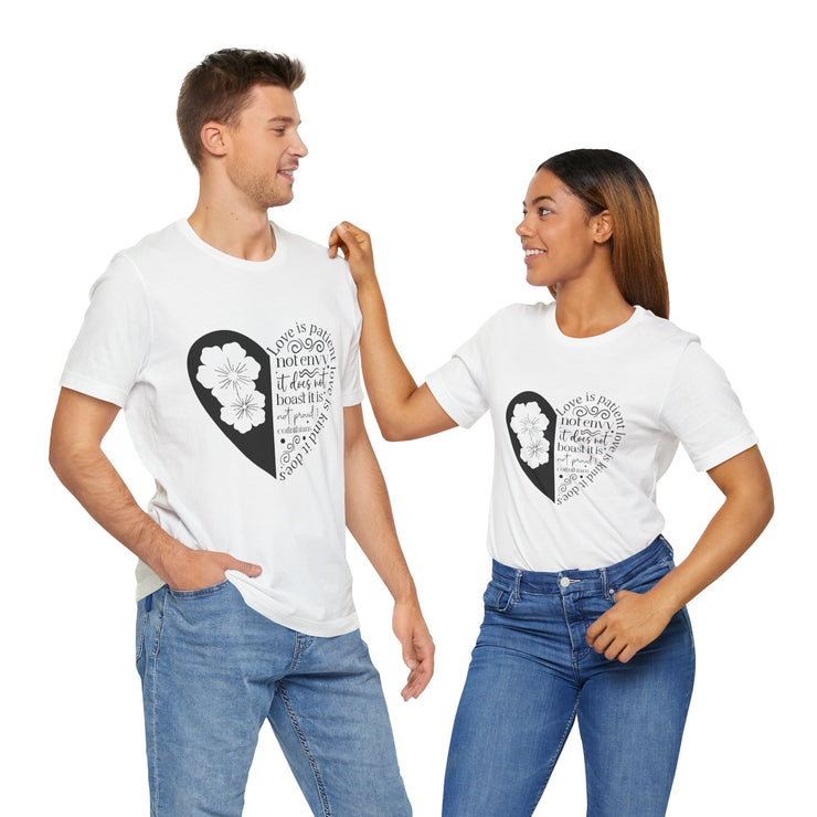 Heartfelt Love Quote Tee, Inspirational Unisex Shirt, Gifts for Her, Casual Outfit, Valentine/Anniversary Gift, Motivational Apparel