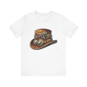 Steampunk Hat Tee, Steampunk T-Shirt, Retro Graphic Tee, Gift for Nerds, Cosplay Costume Top