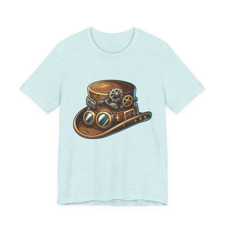 Steampunk Hat Tee, Steampunk T-Shirt, Retro Graphic Tee, Gift for Nerds, Cosplay Costume Top