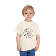 Toddler Purposeful Tee: Created with a Purpose, Kids Summer Shirt, Gift for Toddlers, Motivational Kids T-Shirt, Youth Casual Wear