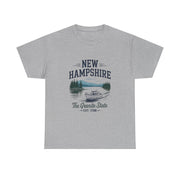 New Hampshire Adventure Tee - Unisex Heavy Cotton Tee, Vintage State Shirt, Nature Lover Gift, USA States Design