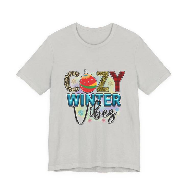 Cozy Winter Vibes Tee, Unisex Christmas T-Shirt, Holiday Gift, Winter Apparel,