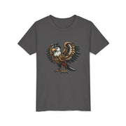 SKShirt Eagle Youth Tee - Unique Graphic Shirt, Bird Lover Gift, Nature-Themed Apparel, Fashion for Kids, Cool Kids' Clothing