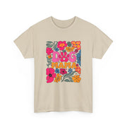 Dog Mama Floral Tee, Cute Dog Mom T-Shirt, Flower Design Unisex Cotton Shirt, Pet Lover Gift,