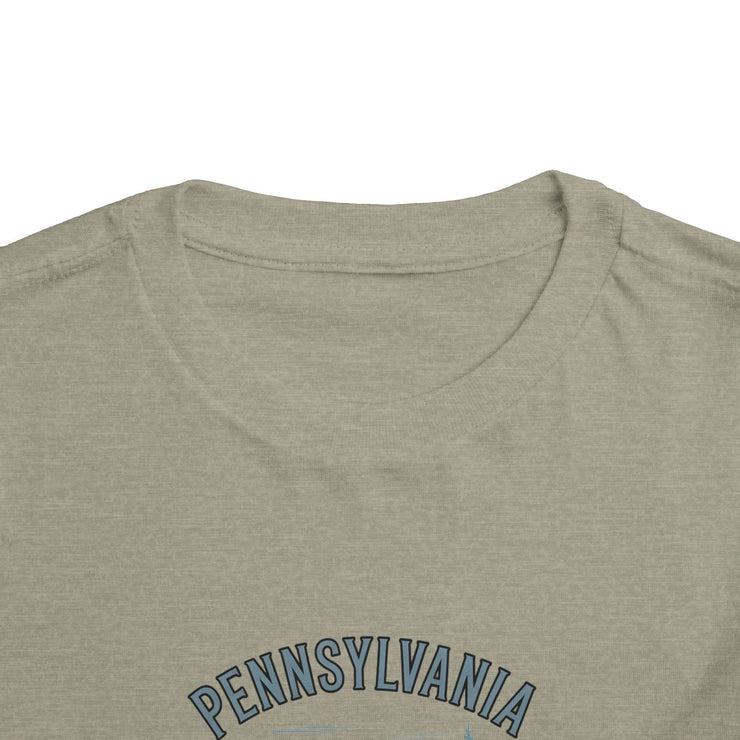 Pennsylvania Adventure Toddler Tee, Cute Kids Shirt, Gift for Little Explorers, Vacation Outfit, USA States Design
