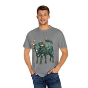 Bohemian Bull T-Shirt, Artistic Graphic Tee, Unisex Shirt for Cow Lovers, Gift for Occasions, Casual Wear, Eco-Friendly Style