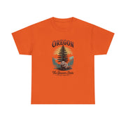 Oregon Graphic Tee - Vintage Style Unisex Cotton T-Shirt, Great for Nature Lovers, Casual Wear, USA States Design