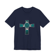 Stylish Religious Cross Tee, Unisex Trendy Shirt for Faith & Inspiration, Perfect Gift for Easter, Baptism, or Everyday Wear