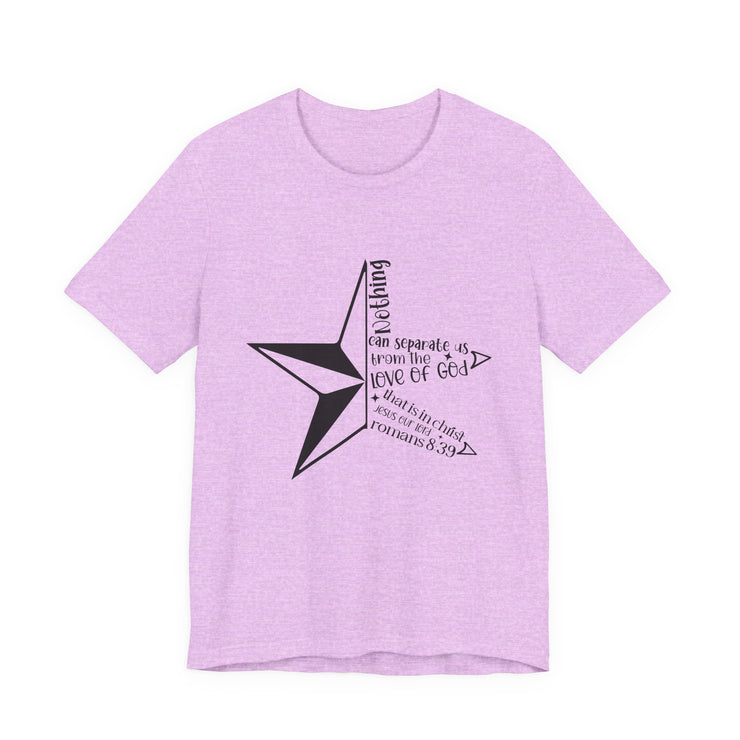 Inspirational Star Graphic Tee | Motivational Unisex Jersey Shirt, Casual Wear, Gift for Friends, Christian Design