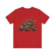 Rustic Tractor Graphic Tee, Farm Life Apparel, Unisex Jersey Tee, Country Style Shirt, Gift for Farmers, Car Design