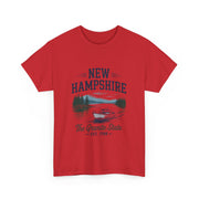 New Hampshire Adventure Tee - Unisex Heavy Cotton Tee, Vintage State Shirt, Nature Lover Gift, USA States Design