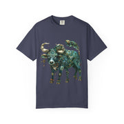 Bohemian Bull T-Shirt, Artistic Graphic Tee, Unisex Shirt for Cow Lovers, Gift for Occasions, Casual Wear, Eco-Friendly Style