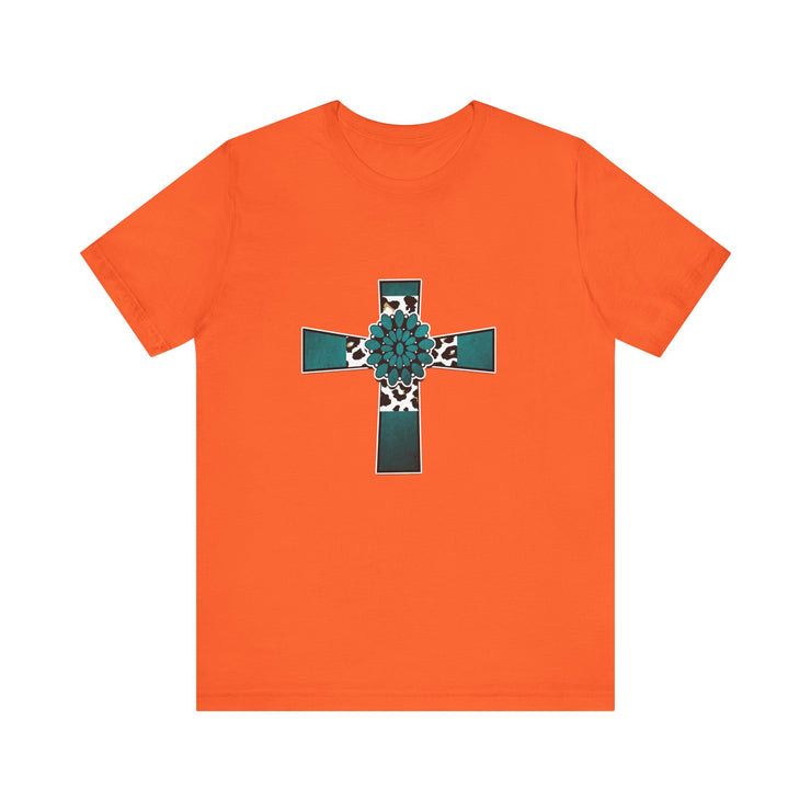 Stylish Religious Cross Tee, Unisex Trendy Shirt for Faith & Inspiration, Perfect Gift for Easter, Baptism, or Everyday Wear