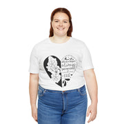 Heartfelt Floral Unisex Tee, Inspirational Shirt, Gift for Her, Motivational Apparel, Perfect for Birthdays, Everyday Wear