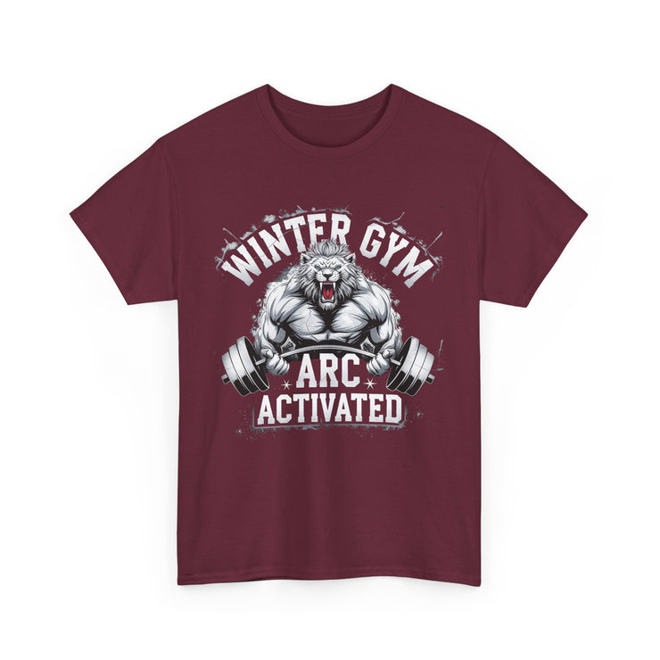 Winter Gym Arc Activated T-Shirt | Unisex Heavy Cotton Tee for Fitness Enthusiasts, Casual Wear, Weightlifting Gift, Workout Apparel, [...]