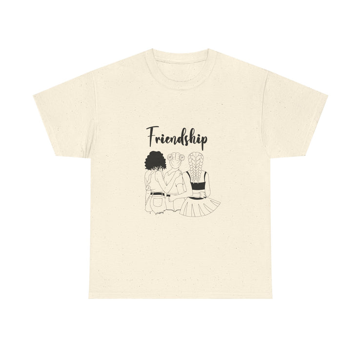 Friendship Unisex Heavy Cotton Tee - Perfect Gift for Friends, Casual Wear, Celebration Tees, Summer Fashion, Unique Friendship Gift