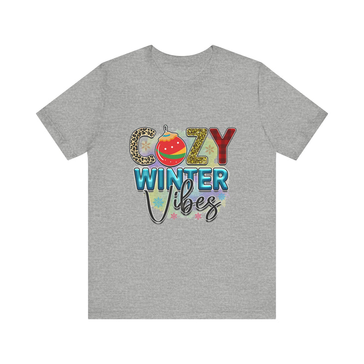Cozy Winter Vibes Tee, Unisex Christmas T-Shirt, Holiday Gift, Winter Apparel,