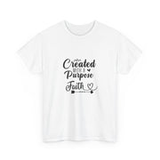 Faith-Inspired Unisex Heavy Cotton Tee, Motivational Shirt, Gift for Believers, Spiritual Wear, Affirmation Clothing