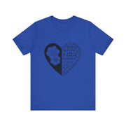 Heartfelt Love Quote Tee, Inspirational Unisex Shirt, Gifts for Her, Casual Outfit, Valentine/Anniversary Gift, Motivational Apparel