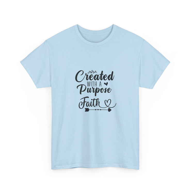 Faith-Inspired Unisex Heavy Cotton Tee, Motivational Shirt, Gift for Believers, Spiritual Wear, Affirmation Clothing