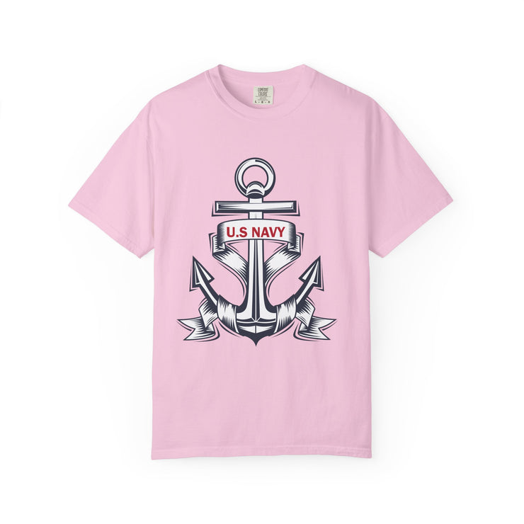 Unisex T-Shirt with U.S. Navy Anchor Design, Casual Tee, Maritime Gift, Sailor Apparel, Patriotic Wear, Summer Style