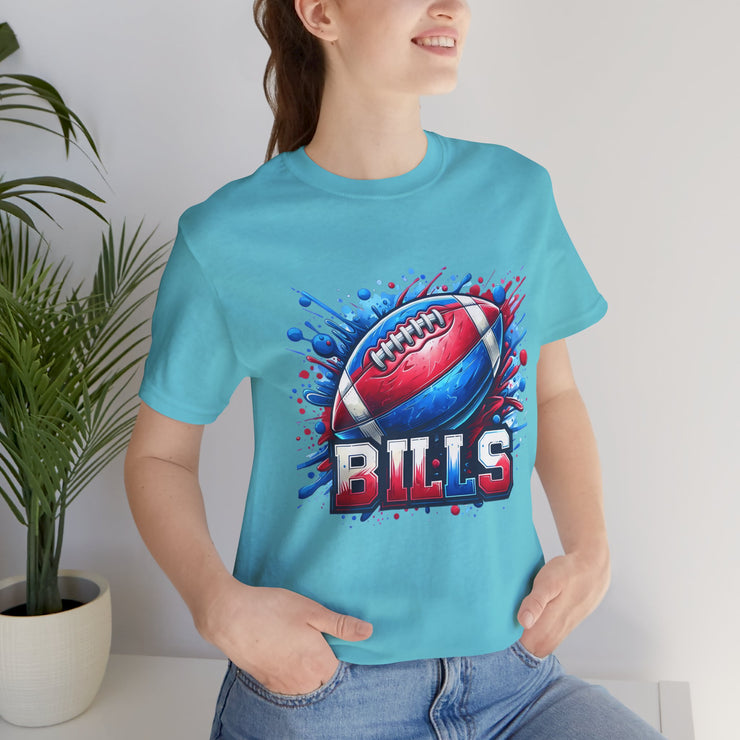 Bills Football Tee, Unisex Sports Shirt, Game Day Apparel, Team Spirit Wear, Gift for Fans, Sports Design