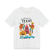 Texas-Inspired Unisex Tee: Meet Me in Texas Graphic T-Shirt, Gift for Texans, Summer Outfit, USA States Design