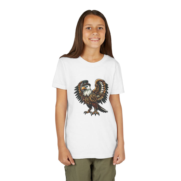 SKShirt Eagle Youth Tee - Unique Graphic Shirt, Bird Lover Gift, Nature-Themed Apparel, Fashion for Kids, Cool Kids' Clothing