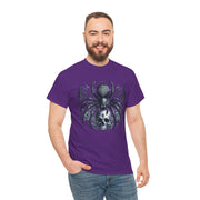 Gothic Spider Graphic Tee | Unisex Heavy Cotton Tee, Halloween Shirt, Alternative Fashion, Edgy Apparel, Gift for Her/Him