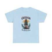 Oregon Graphic Tee - Vintage Style Unisex Cotton T-Shirt, Great for Nature Lovers, Casual Wear, USA States Design