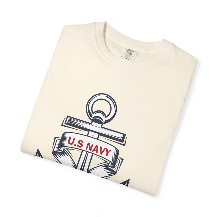 Unisex T-Shirt with U.S. Navy Anchor Design, Casual Tee, Maritime Gift, Sailor Apparel, Patriotic Wear, Summer Style