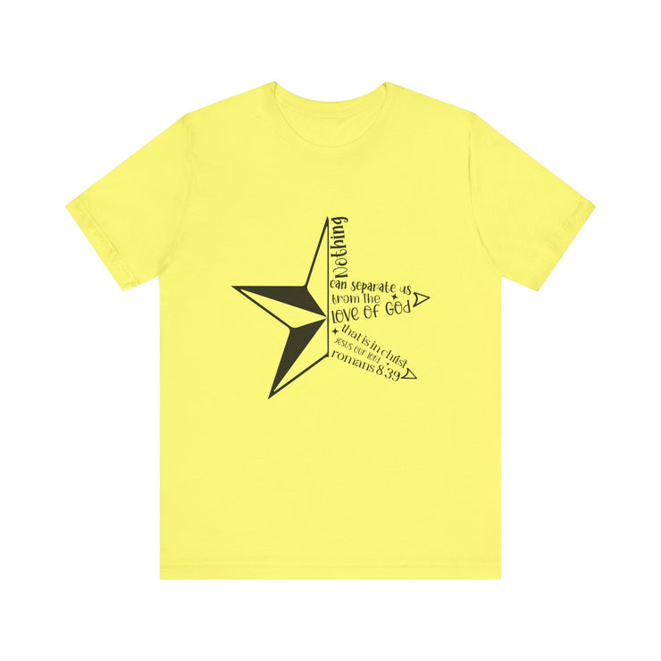 Inspirational Star Graphic Tee | Motivational Unisex Jersey Shirt, Casual Wear, Gift for Friends, Christian Design