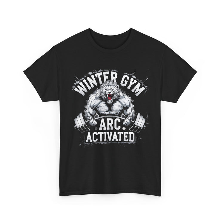 Winter Gym Arc Activated T-Shirt | Unisex Heavy Cotton Tee for Fitness Enthusiasts, Casual Wear, Weightlifting Gift, Workout Apparel, [...]