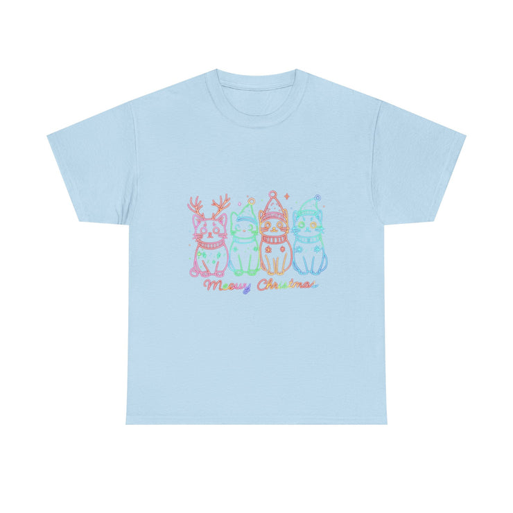 Festive Cat T-Shirt: Cozy Holiday Tee for Cat Lovers, Perfect Gift, Christmas Apparel, Unisex Christmas Tee, Cute Pet Lover Shirt