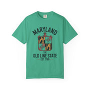 Maryland Pride Unisex Garment-Dyed T-shirt, Vintage Maryland Shirt, Maryland State Pride Tee, Gift for Marylanders, USA States Design