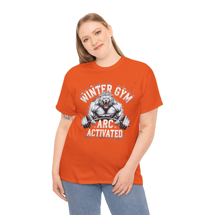 Winter Gym Arc Activated T-Shirt | Unisex Heavy Cotton Tee for Fitness Enthusiasts, Casual Wear, Weightlifting Gift, Workout Apparel, [...]