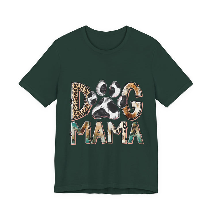 Dog Mama Tee, Unisex Short Sleeve Shirt, Perfect Gift for Dog Lovers, Casual Wear, Pet Mom Appreciation, Mothers Day