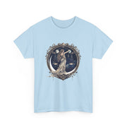 Moonlit Goddess Tee - Ethereal Cotton Shirt, Unisex T-Shirt, Celestial Graphic Tee, Bohemian Style Top, Vintage Art Apparel