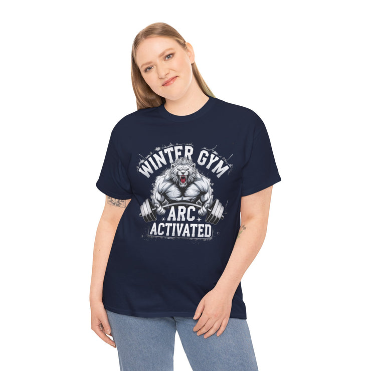 Winter Gym Arc Activated T-Shirt | Unisex Heavy Cotton Tee for Fitness Enthusiasts, Casual Wear, Weightlifting Gift, Workout Apparel, [...]