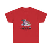 Louisiana Pelican Unisex Heavy Cotton Tee, Coastal Vibes Shirt, Gift for Louisiana Lovers, Casual Wear, Beach Trip T-Shirt, USA States Design
