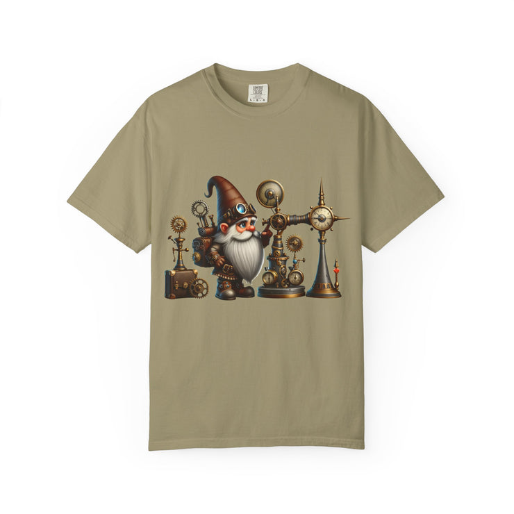 Steampunk Gnome T-shirt, Unique Graphic Tee for Fantasy Lovers, Gift for Birthdays, Everyday Wear, Unisex Casual Top