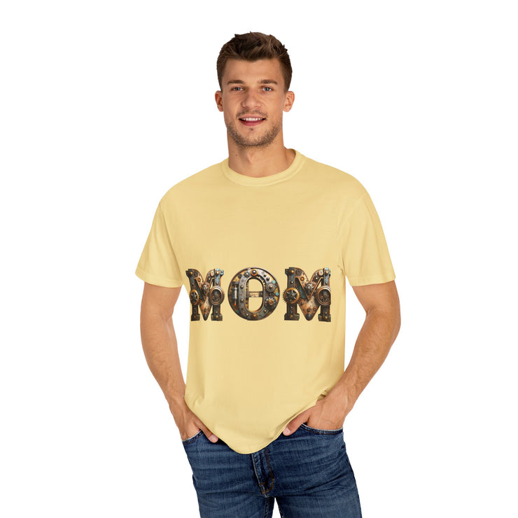 Mom Themed Unisex Garment-Dyed T-Shirt, Perfect for Mother's Day, Casual Wear, Gift for Moms, Family Gatherings, Everyday Comfort