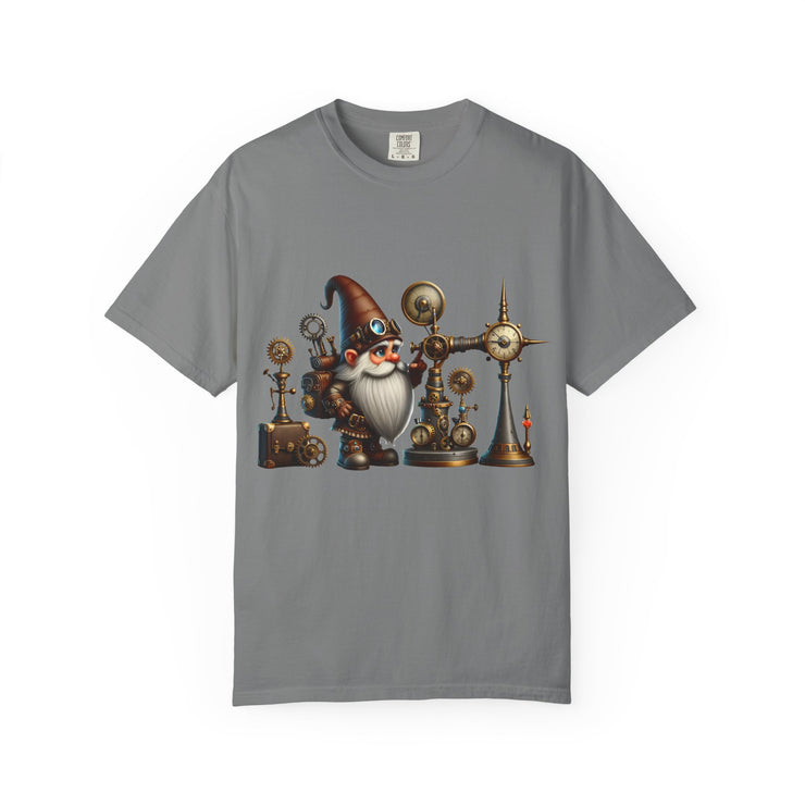 Steampunk Gnome T-shirt, Unique Graphic Tee for Fantasy Lovers, Gift for Birthdays, Everyday Wear, Unisex Casual Top