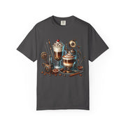 Coffee Lovers Unisex T-shirt, Cozy Café Style, Gift for Baristas, Perfect for Birthdays, Fun Beverage Art Tee