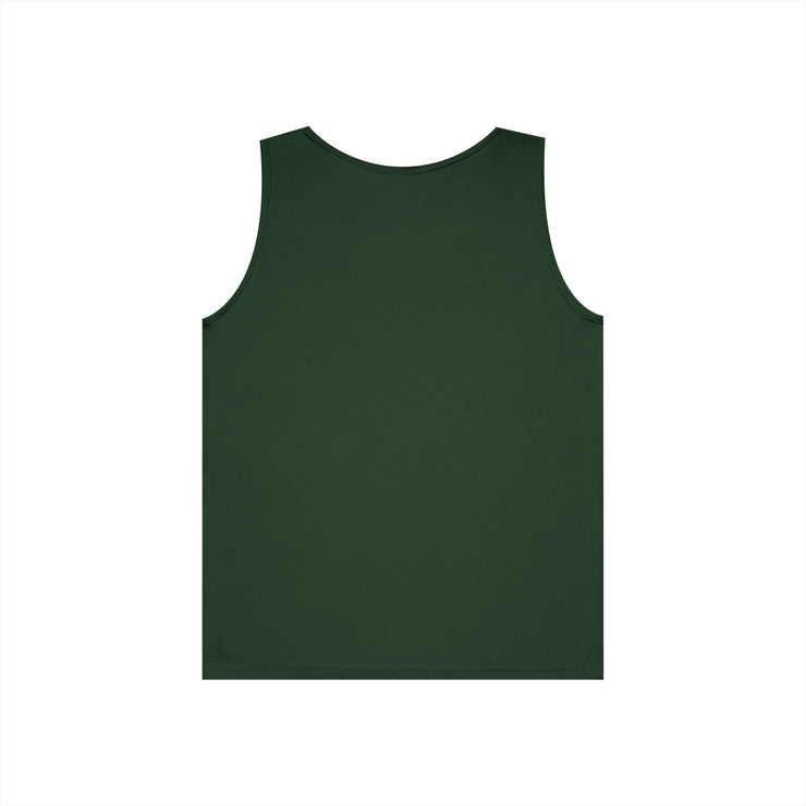 Dog Lover's Unisex Heavy Cotton Tank Top - Cute Pet Art, Custom Gift for Dog Owners, Summer Casual Wear, Animal Lover Apparel